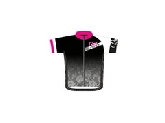 Dres Force ROSE dámský krátký rukáv, černo - růžový - Dres Force ROSE dámský krátký rukáv, černo - růžový