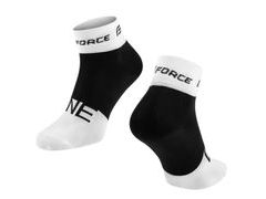 Ponožky FORCE ONE, bílo-černé 