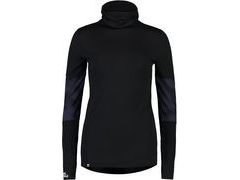 Dámské funkční triko Mons Royale Merino CORNICE ROLLOVER LS black / motion 9 - Dámské funkční triko Mons Royale Merino CORNICE ROLLOVER LS black / motion 9
