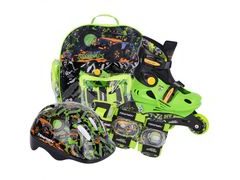 Dětské kolečkové brusle Tempish RACER BABY SKATE sada zelené - Dětské kolečkové brusle Tempish RACER BABY SKATE sada zelené