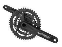 Kliky Force NINE3.3+ Al 44/32/22z s osou 175mm, černé - Kliky Force NINE3.3+ Al 44/32/22z s osou 175mm, černé