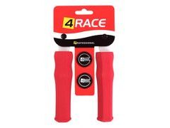 Gripy tvrzené pěnové 4RACE NBR127mm červené - Gripy tvrzené pěnové 4RACE NBR127mm červené