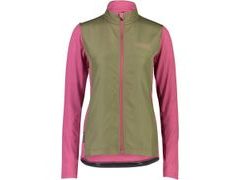 Dámská mikina Mons Royale merino PHOENIX WIND JERSEY rosewood / olive - Dámská mikina Mons Royale merino PHOENIX WIND JERSEY rosewood / olive