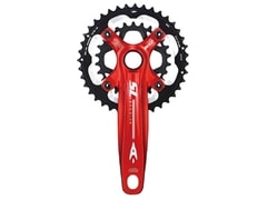 Kliky MTB Aerozine X12-SL-A2 červená - Kliky MTB Aerozine X12-SL-A2 červená