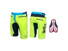 Cyklo kraťasy Force MTB-11 s odnímatelnou vložkou, fluo 2017 - Cyklo kraťasy Force MTB-11 s odnímatelnou vložkou, fluo 2017