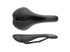 Sedlo Force TRIGO dámské GEL TECH, černé - Sedlo Force TRIGO dámské GEL TECH, černé