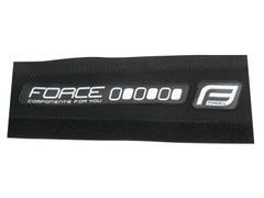 Kryt pod řetěz FORCE RUBBER neoprénový 9,5cm,černý-bílý - Kryt pod řetěz FORCE RUBBER neoprénový 9,5cm,černý-bílý