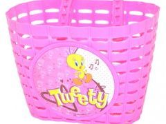 Koš dětský barevný růžový TWEETY + pásky - Koš dětský barevný růžový TWEETY + pásky