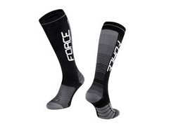 Ponožky FORCE COMPRESS, černo-šedé - Ponožky FORCE COMPRESS, černo-šedé