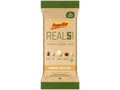 Tyčinka PowerBar REAL5 Vegan banán a oříšek 65g - Tyčinka PowerBar REAL5 Vegan banán a oříšek 65g