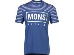 Triko Mons Royale merino REDWOOD ENDURO VT ink stripe - Triko Mons Royale merino REDWOOD ENDURO VT ink stripe