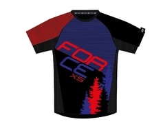 Dres Force MTB X5, modro - červený - Dres Force MTB X5, modro - červený