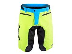 Pánské kraťasy do pasu s odnímatelnou vložkou FORCE MTB-11, fluo - Pánské kraťasy do pasu s odnímatelnou vložkou FORCE MTB-11, fluo
