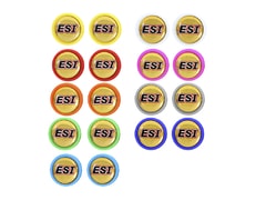 Zátka do řidítek ESI - ESI Bar plugs colored - Zátka do řidítek ESI - ESI Bar plugs colored