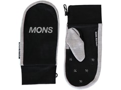 Palčáky Mons Royale merino MAGNUM MITTS black / grey marl - Palčáky Mons Royale merino MAGNUM MITTS black / grey marl