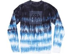 Triko s dlouhým rukávem 686 TIE-DYE L/S T-SHIRT cobalt - Triko s dlouhým rukávem 686 TIE-DYE L/S T-SHIRT cobalt