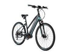 Dámské crossové elektrokolo Leader Fox BEND 28" černá mat/světle zelená 2019 - Dámské crossové elektrokolo Leader Fox BEND 28" černá mat/světle zelená 2019