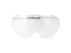 Sklo náhradní k přilbě Force GLOBE, čiré - Sklo náhradní k přilbě Force GLOBE, čiré