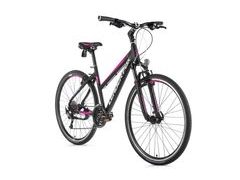 Dámské crossové kolo Leader Fox TOSCANA 28" černá mat/violet 2019 - Dámské crossové kolo Leader Fox TOSCANA 28" černá mat/violet 2019