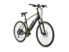 Pánské crossové elektrokolo Leader Fox BARNET 28" černá mat/zelená 2019 - Pánské crossové elektrokolo Leader Fox BARNET 28" černá mat/zelená 2019