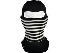 Kukla Mons Royale merino CABRIO BALACLAVA black / thick stripe - Kukla Mons Royale merino CABRIO BALACLAVA black / thick stripe