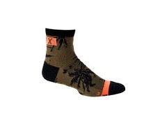 Cyklistické ponožky Fox 4" Flexair Merino Sock - Olive Green - Cyklistické ponožky Fox 4" Flexair Merino Sock - Olive Green