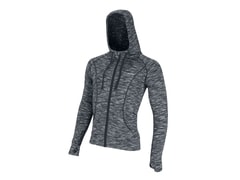 Mikina Force FITNESS celopropínací s kapucí černá - Mikina Force FITNESS celopropínací s kapucí černá