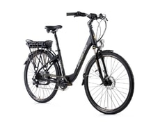 Dámské trekkingové elektrokolo Leader Fox INDUKTORA 28" černá mat/zlatá 2018 - Dámské trekkingové elektrokolo Leader Fox INDUKTORA 28" černá mat/zlatá 2018