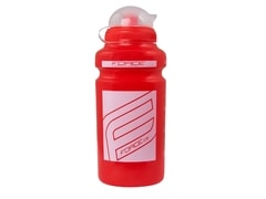 Láhev na kolo Force "F" 0,5 l, červená/bílý potisk - Láhev na kolo Force "F" 0,5 l, červená/bílý potisk