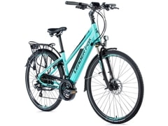 Dámské trekkingové elektrokolo Leader Fox SANDY 28" modro zelená/černá 2019 - Dámské trekkingové elektrokolo Leader Fox SANDY 28" modro zelená/černá 2019
