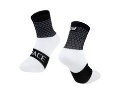 Ponožky FORCE TRACE, černo-bílé 