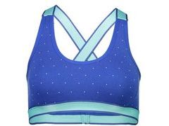 Podprsenka Mons Royale merino STELLA X-BACK BRA blue dot - Podprsenka Mons Royale merino STELLA X-BACK BRA blue dot