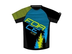 Dres Force MTB X5, modro - fluo - Dres Force MTB X5, modro - fluo
