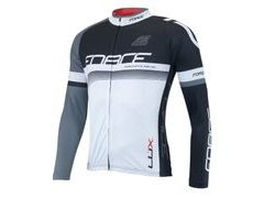 Dres Force LUX dlouhý rukáv černo-bílý - Dres Force LUX dlouhý rukáv černo-bílý