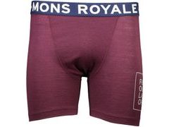 Trenky Mons Royale merino HOLD 'EM BOXER FOLO burgundy - Trenky Mons Royale merino HOLD 'EM BOXER FOLO burgundy