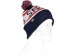 Kulich Mons Royale merino POM-POM BEANIE navy / bright red - Kulich Mons Royale merino POM-POM BEANIE navy / bright red