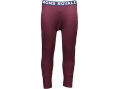 Spodky Mons Royale merino SHAUN-OFF 3/4 LONG JOHN FOLO burgundy - Spodky Mons Royale merino SHAUN-OFF 3/4 LONG JOHN FOLO burgundy