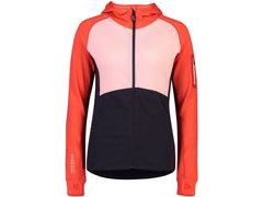 Mikina Mons Royale merino ASCEND MIDI FULL ZIP HOOD 9 iron / poppy / rosewater - Mikina Mons Royale merino ASCEND MIDI FULL ZIP HOOD 9 iron / poppy / rosewater