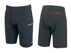 Kraťasy Force BLADE MTB bez vložky, černé - Kraťasy Force BLADE MTB bez vložky, černé