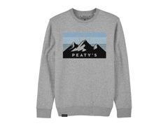 Mikina PEATY'S PUBWEAR CREW MIKINA - 3 PEAKS SUNRISE / HEATHER GREY - Mikina PEATY'S PUBWEAR CREW MIKINA - 3 PEAKS SUNRISE / HEATHER GREY