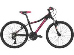 Dětské kolo Maxbike Pindos 24 matně černé + růžová - šedá 2020 - Dětské kolo Maxbike Pindos 24 matně černé + růžová - šedá 2020