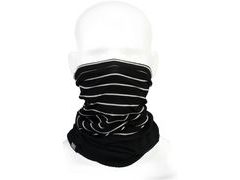 Nákrčník Mons Royale merino FIFTY-FIFTY MESH NECKWARMER black / thin stripe - Nákrčník Mons Royale merino FIFTY-FIFTY MESH NECKWARMER black / thin stripe
