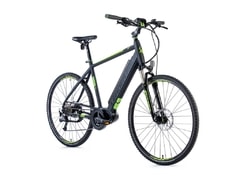Pánské krosové elektrokolo Leader Fox BEND 28" šedá mat/zelená 2018 - Pánské krosové elektrokolo Leader Fox BEND 28" šedá mat/zelená 2018