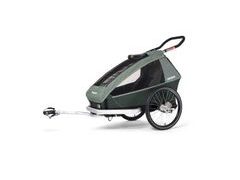 Odpružený vozík za kolo CROOZER KID FOR 1 PLUS Vaaya JUNGLE GREEN 2020 2v1 - Odpružený vozík za kolo CROOZER KID FOR 1 PLUS Vaaya JUNGLE GREEN 2020 2v1