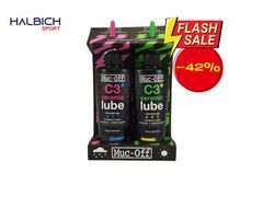 Mazivo / Olej na řetěz MUC-OFF C3 WET + DRY 120 ml TWIN PACK - Výhodná sada 2 maziv na řetěz - Mazivo / Olej na řetěz MUC-OFF C3 WET + DRY 120 ml TWIN PACK - Výhodná sada 2 maziv na řetěz