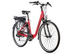 Elektrokolo Leader Fox PARK CITY 28", 2022 - červené - Elektrokolo Leader Fox PARK CITY 28", 2022 - červené