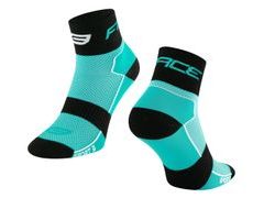 Ponožky FORCE SPORT 3, tyrkysovo-černé - Ponožky FORCE SPORT 3, tyrkysovo-černé
