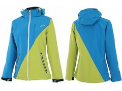 Cyklo bunda softshellová GHOST, dámska blue/green - Cyklo bunda softshellová GHOST, dámska blue/green