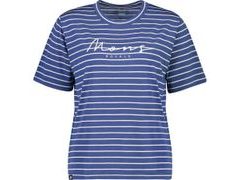 Dámské triko Mons Royale merino SUKI BF TEE ink stripe - Dámské triko Mons Royale merino SUKI BF TEE ink stripe