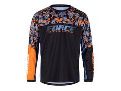 Dres s dlouhým rukávem FORCE RECKLESS, černo-oranžový - Dres s dlouhým rukávem FORCE RECKLESS, černo-oranžový